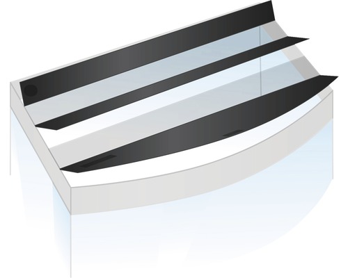 Vizualizare detaliată a unui acvariu cu capac negru