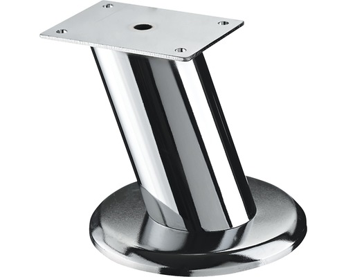 Picior de mobilă Hettich Atia Ø50x100 mm max. 50 kg oțel cromat Picior de mobilă din metal