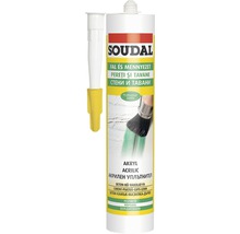 Cartuș etanșant acrilic Soudal cu atașament