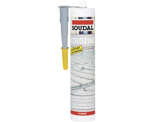 Mastic adeziv SOUDAL Colozinc pentru etanșare și lipire tablă zincată 290 ml