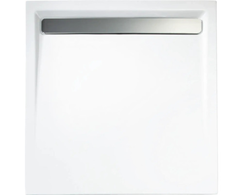 Cădiță duș pătrată Schulte D20207, 90x90 cm, acril alb, incl. picioare și sifon scurgere