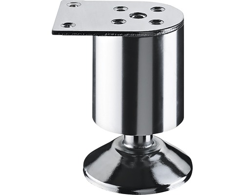 Picior de mobilă Hettich Juba Ø50x100 mm max. 50 kg oțel cromat Picior de mobilă din metal