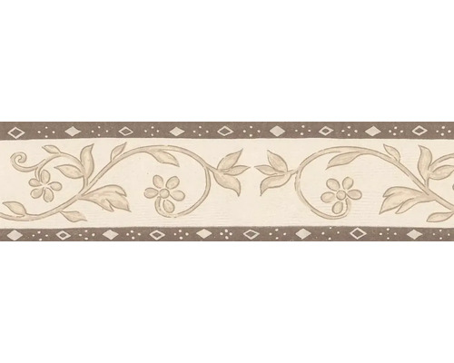 Bordură tapet 5241-71 Only Borders model floral crem 5 m x 13 cm