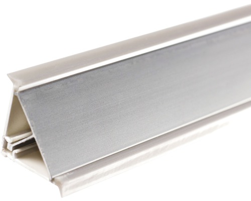 Plintă antistrop aluminiu pentru protecție blat bucătărie 3660x30x30 mm argintiu