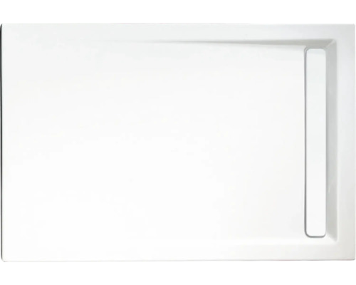 Cădiță duș dreptunghiulară Schulte D202912, 90x120 cm, acril alb, incl. picioare și rigolă