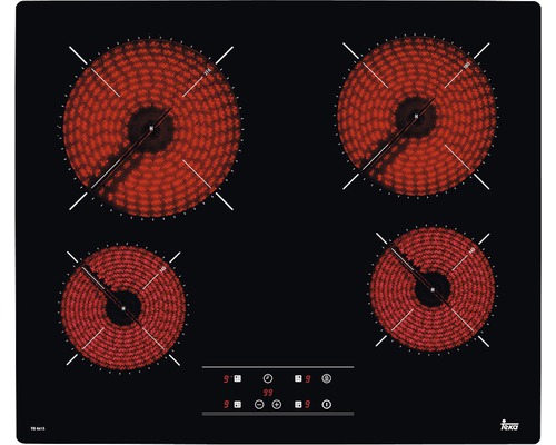 Plită electrică vitroceramică TB 6415, Touch control, putere 6,3 kW, 60x51 cm Plită cu inducție Teka cu patru zone de gătit