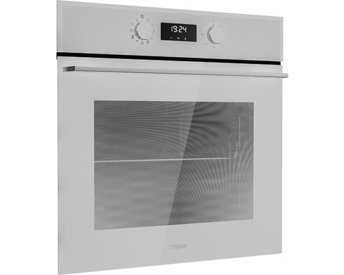 Cuptor incorporabil alb cu afișaj digital și ușă de sticlă