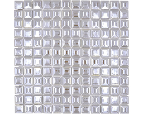 Mozaic piscină sticlă Sandy 24 bej 31,5x31,5 cm