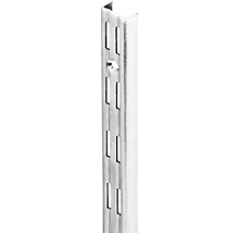 Șină dublă de perete Dolle Double Slot 495mm, zincată, pentru rafturi modulare