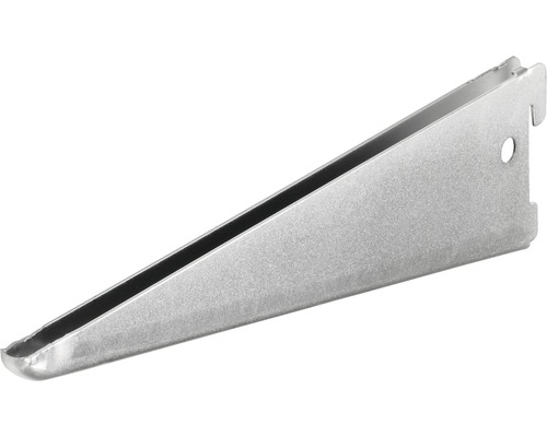 Suport dublu raft pe șină Dolle Double Slot 270mm, zincat, pentru rafturi modulare Consolă raft din metal