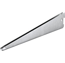 Suport dublu raft pe șină Dolle Double Slot 370mm, zincat, pentru rafturi modulare