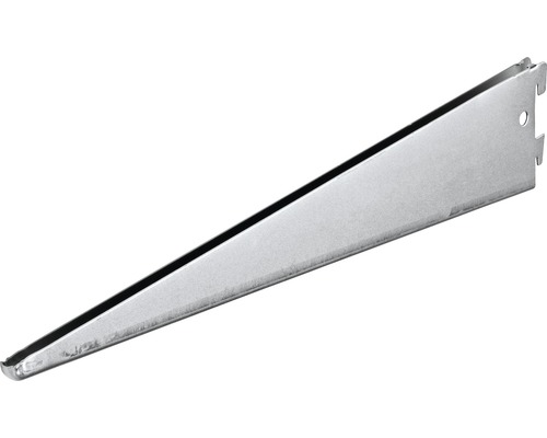 Suport dublu raft pe șină Dolle Double Slot 470mm, zincat, pentru rafturi modulare Suport de raft din metal