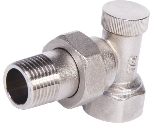 Robinet de colț cu filet exterior pentru instalații de încălzire