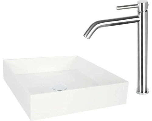 Lavoar de blat, pătrat, împreună cu o baterie