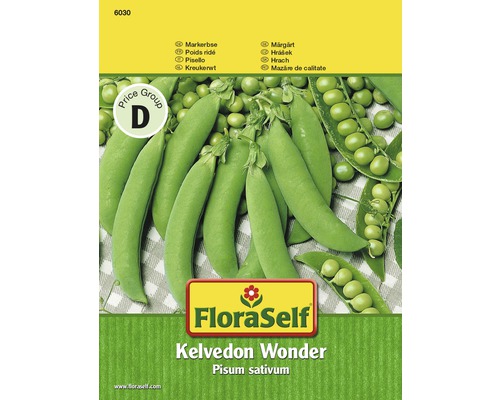 FloraSelf semințe de mazăre de calitate "Kelvedon Wonder"