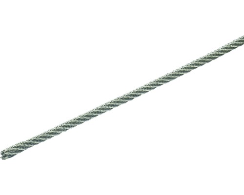 Cablu șufă oțel inoxidabil Pösamo Ø2 mm, inel 10m