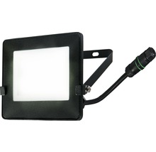 Reflector LED negru cu suport și cablu