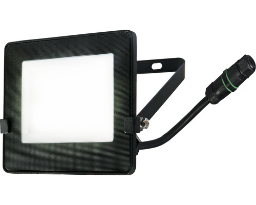 Reflector LED negru cu suport și cablu