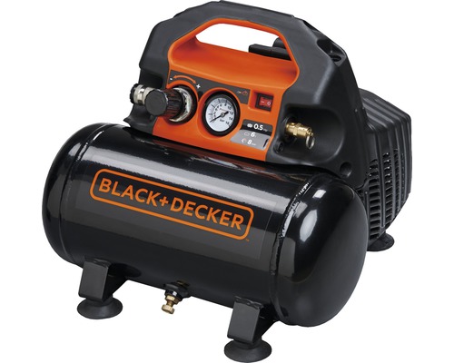 Compresor aer comprimat Black + Decker 55/6 6L 8 bari, fără ulei
