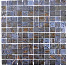Mozaic piscină sticlă Tina 07 bronz 31,5x31,5 cm