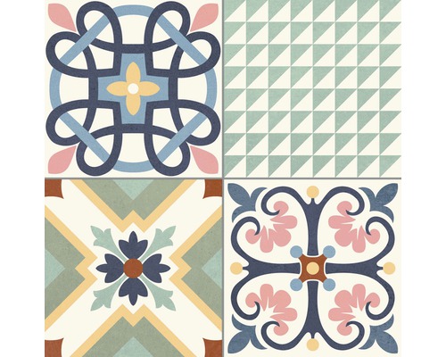 Plăci ceramice cu modele geometrice și florale