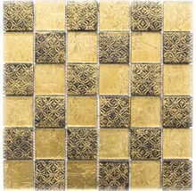 Mozaic sticlă XCM 8OP7 auriu 30x30 cm