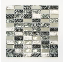 Mozaic sticlă XCM CRS2 mix retro argintiu 30x30 cm