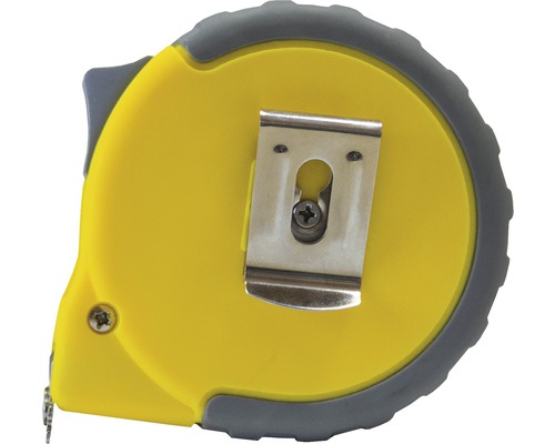 Ruletă galbenă cu clemă pentru curea