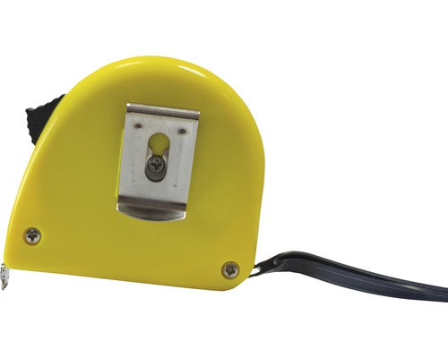 Ruletă galbenă cu clips pentru curea.