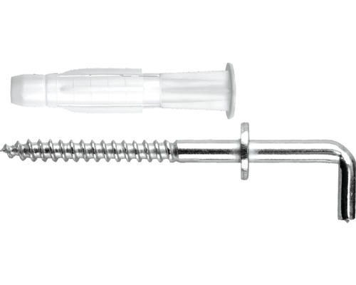 Dibluri plastic cu cârlig Tox Pirat Bill-XL 8x51 mm, pachet 4 bucăți-0