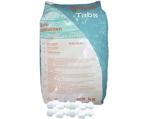 Sare tablete pentru dedurizarea apei Silver Tabs, 25 kg Sare tablete pentru dedurizarea apei Silver Tabs, 25 kg