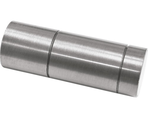 Capăt Romana cilindru argintiu satinat Ø 20 mm, set 2 buc.