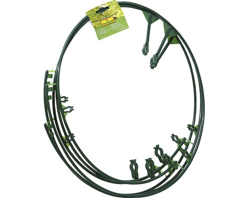 Inel de susținere pentru plante din plastic cu clipsuri pentru plante