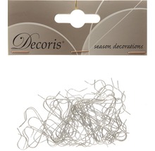 Pachet de agățători argintii pentru globuri de pom de Crăciun