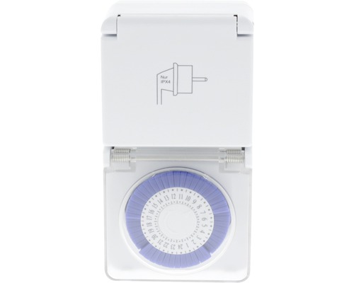 Ceas programabil analogic de exterior cu capac rabatabil