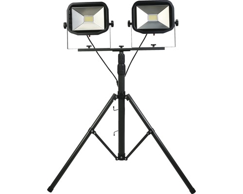 Proiector dublu de construcție cu LED pe trepied