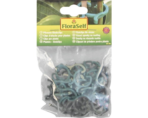 Clipsuri prindere plante FloraSelf, 50 bucăți, în ambalaj transparent