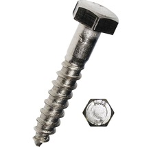 Holșuruburi cu cap hexagonal Dresselhaus 5x40 mm DIN571 oțel inox A2, 50 bucăți, pentru lemn