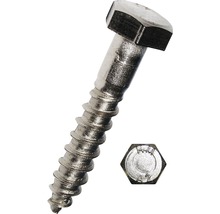 Holșuruburi cu cap hexagonal Dresselhaus 5x50 mm DIN571 oțel inox A2, 50 bucăți, pentru lemn