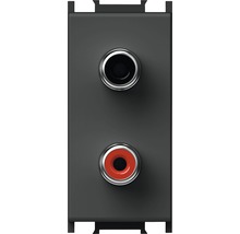 Conector audio cu două mufe