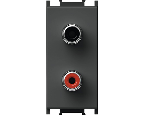 Conector audio cu două mufe