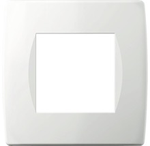 Ramă aparataje TEM Soft 2 module, alb