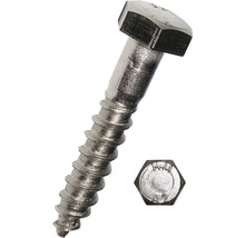 Holșuruburi cu cap hexagonal Dresselhaus 6x30 mm DIN571 oțel inox A2, 50 bucăți, pentru lemn