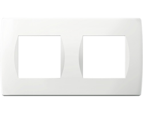 Ramă aparataje TEM Soft 2x2 module, alb