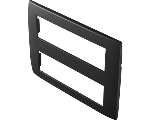 Ramă aparataje TEM Soft 2x7 module, negru