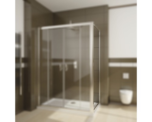 Perete lateral duș Radaway Premium Plus S, 100x190 cm, sticlă securizată Fabric, profil crom Perete lateral duș Radaway Premium Plus S, 100x190 cm, sticlă securizată Fabric, profil crom