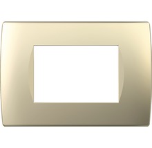 Ramă aparataje TEM Soft 3 module, auriu