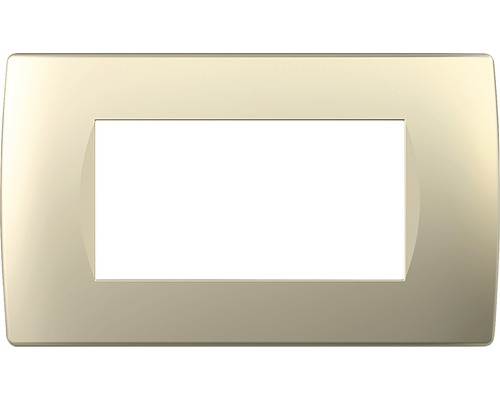 Ramă aparataje TEM Soft 4 module, auriu