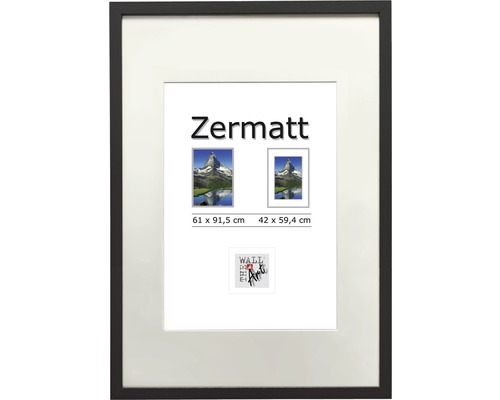 Ramă foto lemn The Wall Zermatt neagră 61x91,5 cm | HORNBACH