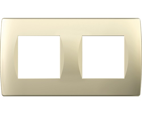 Ramă aparataje TEM Soft 2x2 module, auriu
